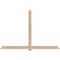 Ekena Millwork Eugene Smooth Timber Gable Bracket, Douglas Fir, 108"W x 72"H x 3 1/2"D x 5 1/2"F, 16/12 Pitch GBW108X72X0406EUG00SDF - alternate 1